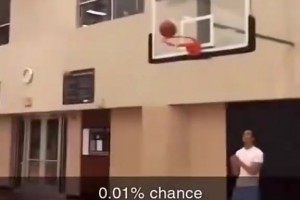 万分之一的概率！球员后场背投，结果你一定想不到……